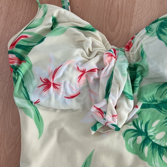 80s Christina floral small bathing suit - Picture 10 of 12